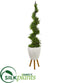 Silk Plants Direct Cypress Artificial Spiral Topiary Tree - Pack of 1