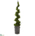 Silk Plants Direct Cypress Artificial Spiral Topiary Tree - Pack of 1