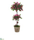 Silk Plants Direct Bougainvillea Artificial Topiary Tree - Pack of 1