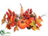 Silk Plants Direct Pumpkin, Gourd, Maple Centerpiece - Fall - Pack of 4