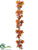 Pumpkin, Chinese Lantern, Berry Garland - Fall Orange - Pack of 2