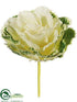 Silk Plants Direct Cabbage Pick - Cream Green - Pack of 36