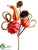 Pumpkin, Gourd, Pine Cone Pick - Orange Flame - Pack of 36