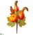 Pumpkin, Gourd Pick - Orange - Pack of 12