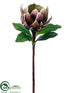 Silk Plants Direct Artichoke Spray - Burgundy Green - Pack of 12