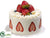 Strawberry Cake - White Red - Pack of 2