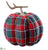 Plaid Pumpkin - Red Green - Pack of 2