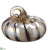 Glass Pumpkin - Cream Pewter - Pack of 4