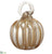 Glass Pumpkin - Clear Brown - Pack of 4