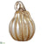 Glass Pumpkin - Clear Brown - Pack of 4