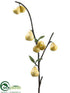 Silk Plants Direct Pear Branch - Yellow - Pack of 12