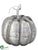 Pumpkin - Silver - Pack of 6