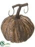 Silk Plants Direct Pumpkin - Brown Whitewashed - Pack of 6