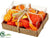 Pumpkin, Gourd, Pine Cone - Orange Mixed - Pack of 12