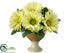 Silk Plants Direct Gerbera Daisy - Green - Pack of 6