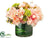 Dahlia, Peony, Rose, Pompon Mum - Salmon Green - Pack of 1