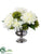 Dahlia - White Green - Pack of 1