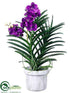 Silk Plants Direct Vanda Orchid - Violet - Pack of 1