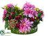 Silk Plants Direct Dahlia, Rose, Sedum, Fern - Mauve Amethyst - Pack of 1