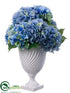 Silk Plants Direct Hydrangea, Sedum - Blue Green - Pack of 1