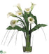 Silk Plants Direct Calla Lily - White - Pack of 1