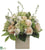 Peony, Rose, Hydrangea - Peach Green - Pack of 1