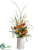 Ranunculus, Dogwood, Poppy - Flame Cream - Pack of 1