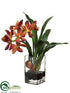 Silk Plants Direct Vanda Orchid - Orange - Pack of 1