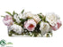 Silk Plants Direct Peony Rose Mix Arrangement - Pink White - Pack of 1