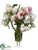 Peony Rose Mix Arrangement - Pink White - Pack of 1