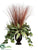 Bromeliad, Ivy, Grass - Green Burgundy - Pack of 1