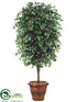 Silk Plants Direct Ficus Tree - Green - Pack of 1