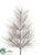 Long Needle Pine Swag - Silver Glittered - Pack of 2