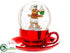 Silk Plants Direct Gingerbread Man Snow Globe - Red Brown - Pack of 1