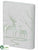 Reindeer Glass Vase - White Clear - Pack of 6