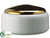 Ceramic Container - White Gold - Pack of 1