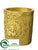 Medallion Pot - Gold - Pack of 12