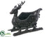 Silk Plants Direct Reindeer Sleigh - Black Whitewashed - Pack of 2