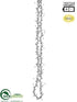 Silk Plants Direct Bead Garland - Clear - Pack of 6