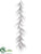 Long Needle Pine Garland - Green Snow - Pack of 2