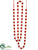 Pom Pom Garland - Red White - Pack of 12