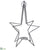 Star Candleholder - Gray Whitewashed - Pack of 2