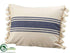 Silk Plants Direct Cotton Pillow - Blue Beige - Pack of 2