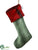 Fur Stocking - Red Green - Pack of 6