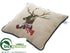 Silk Plants Direct Reindeer Pillow - Brown Beige - Pack of 3