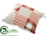 Silk Plants Direct Plaid, Stripe Pillow - Burgundy Beige - Pack of 3