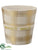 Plaid Container - Gold Beige - Pack of 6