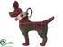 Silk Plants Direct Plaid Dog Doorknob Hanger - Red Green - Pack of 6