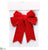 Velvet Bow - Red - Pack of 24