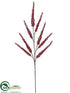 Silk Plants Direct Foxtail Spray - Red Glittered - Pack of 24